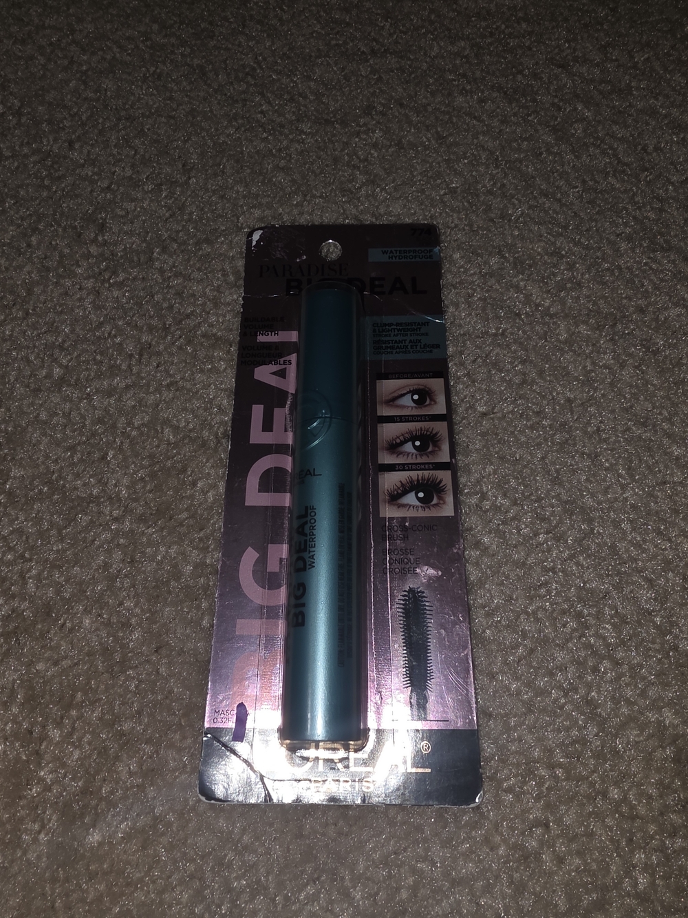 L'Oreal Big Deal Waterproof Mascara in Black $12 NIP